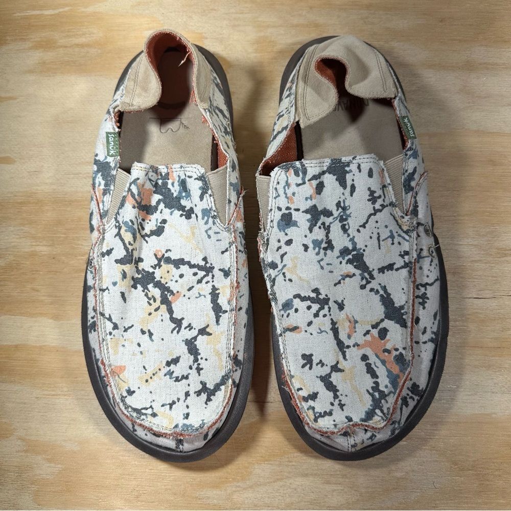 Sanuk Sidewalk Surfer Donavon Shoes Men’s Size 12 - Picture 2 of 7